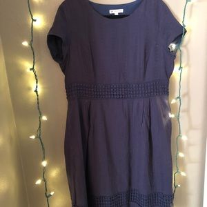 Tea-Length Navy DownEast Dress!